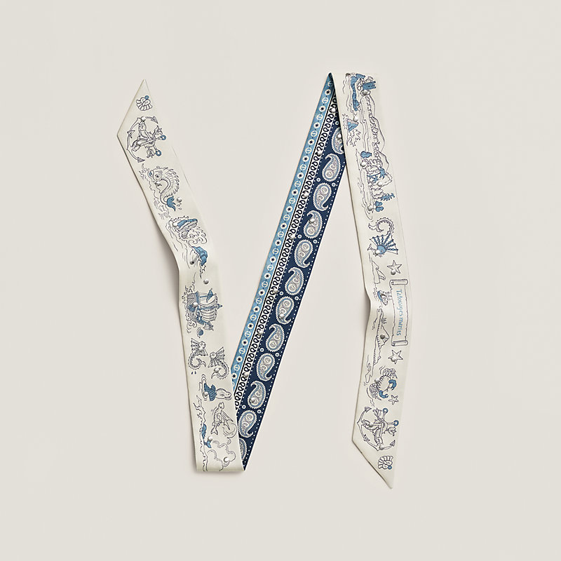Tatouages Marins Bandana studded twill ribbon | Hermès USA